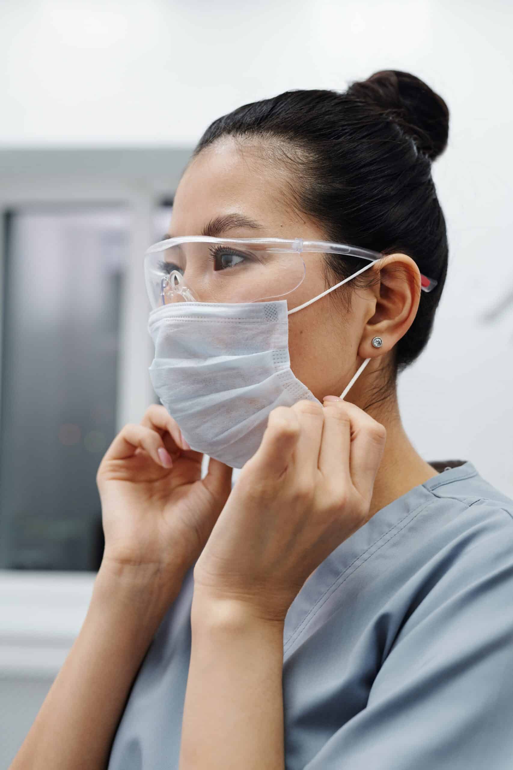 Healthcare worker in mask